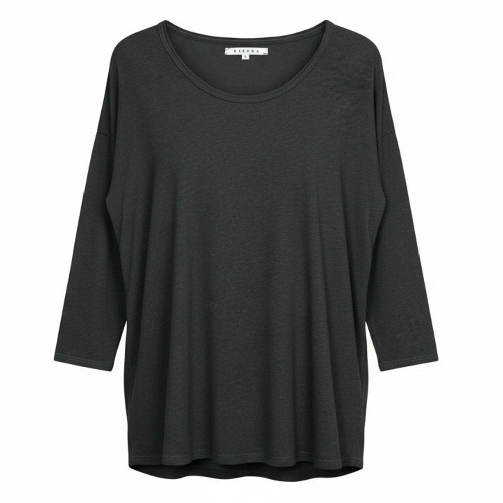 Xirena Women Top M‎ Green Relaxed Preppy Boho Minimalist Casual Feminine Stretch